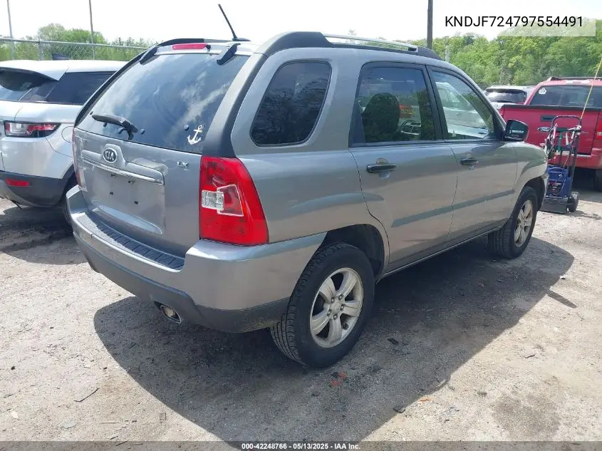 2009 Kia Sportage Lx VIN: KNDJF724797554491 Lot: 42248766