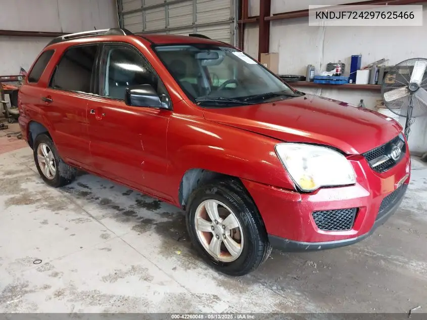 2009 Kia Sportage Lx VIN: KNDJF724297625466 Lot: 42260048