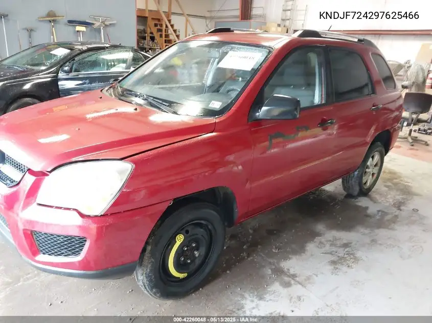 2009 Kia Sportage Lx VIN: KNDJF724297625466 Lot: 42260048