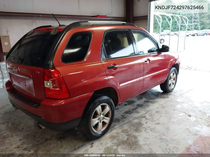 2009 Kia Sportage Lx VIN: KNDJF724297625466 Lot: 42260048