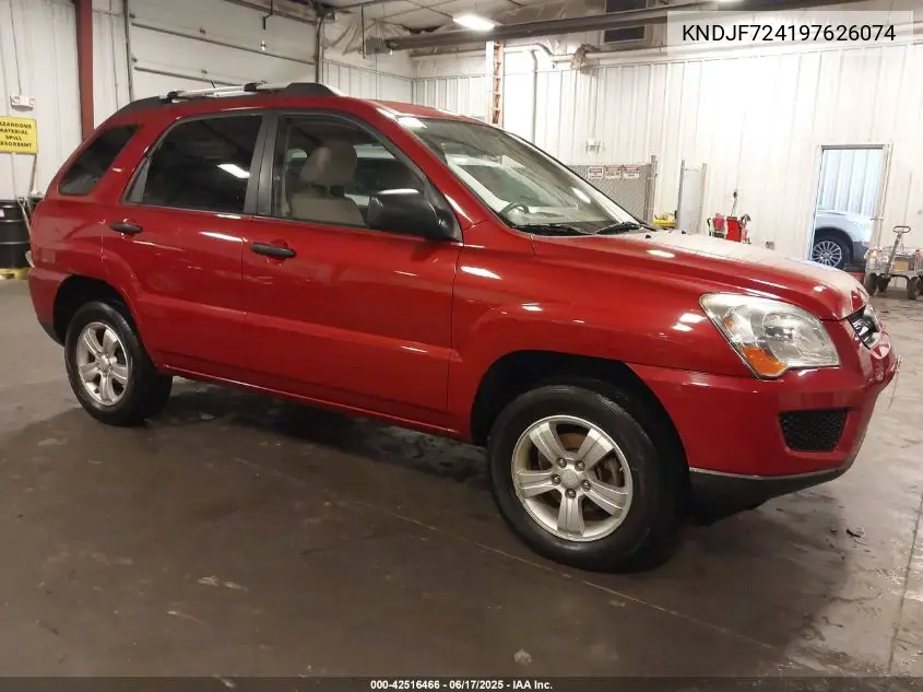 2009 Kia Sportage Lx VIN: KNDJF724197626074 Lot: 42516466