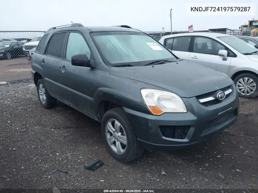 2009 Kia Sportage Lx VIN: KNDJF724197579287 Lot: 42584146