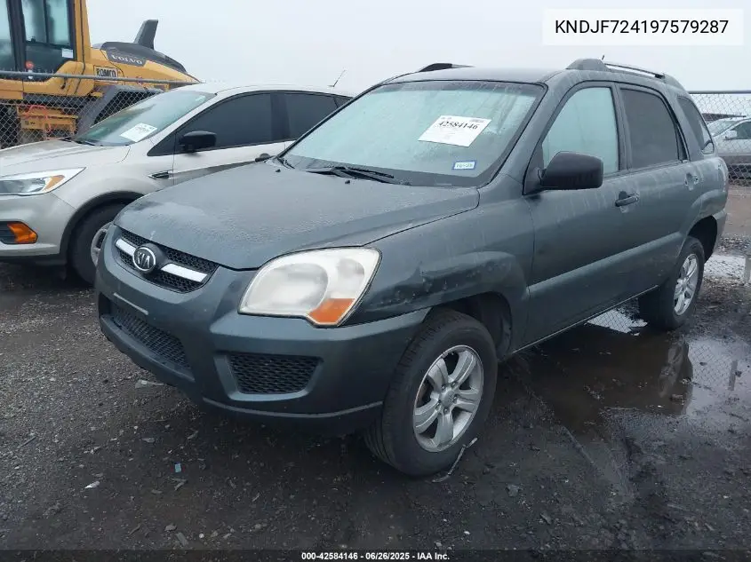2009 Kia Sportage Lx VIN: KNDJF724197579287 Lot: 42584146