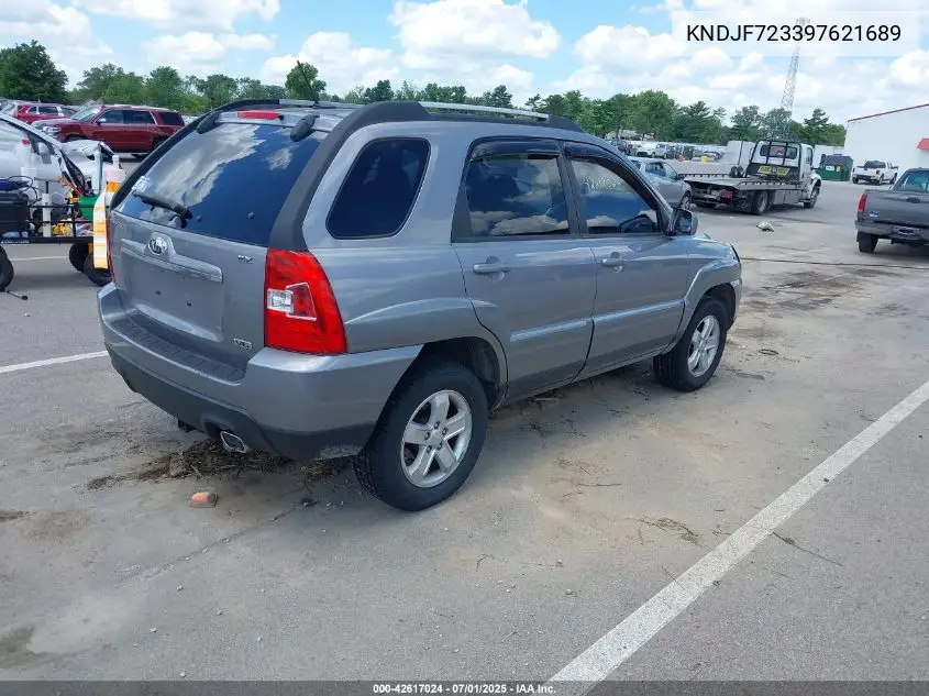 2009 Kia Sportage Ex V6 VIN: KNDJF723397621689 Lot: 42617024