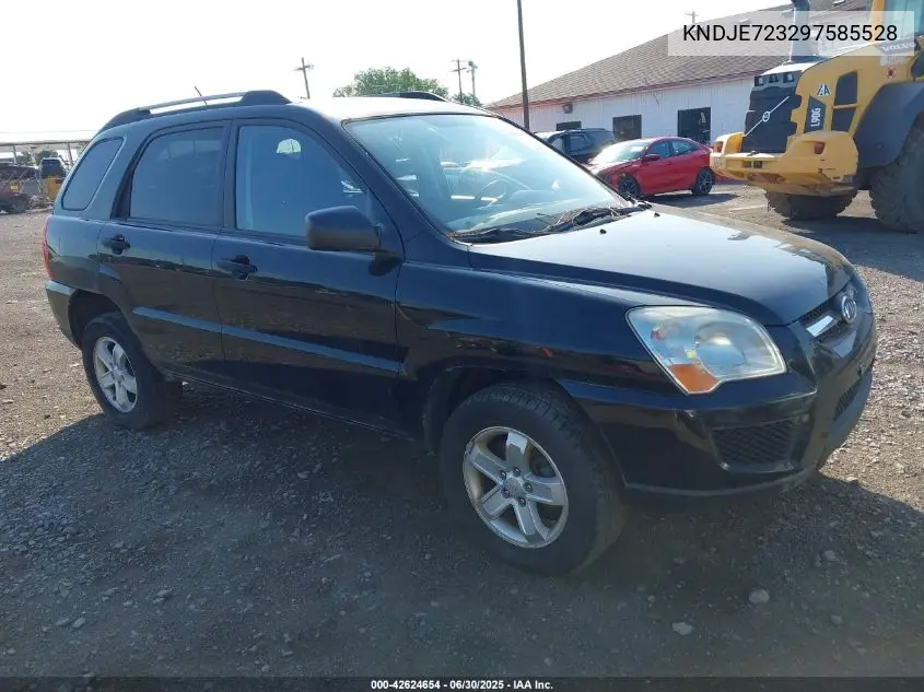 2009 Kia Sportage Lx V6 VIN: KNDJE723297585528 Lot: 42624654