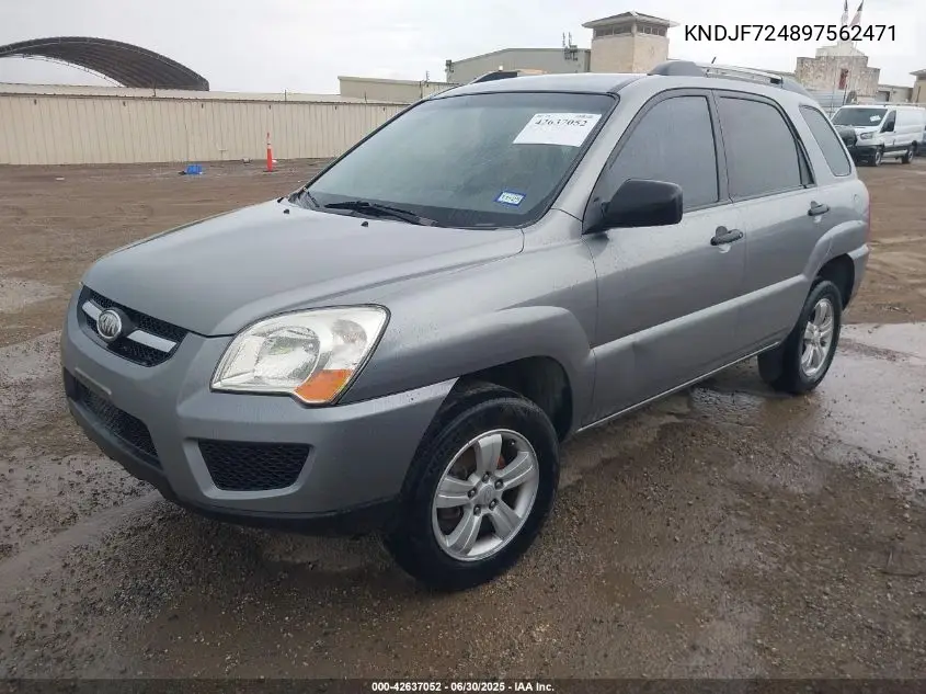 2009 Kia Sportage Lx VIN: KNDJF724897562471 Lot: 42637052