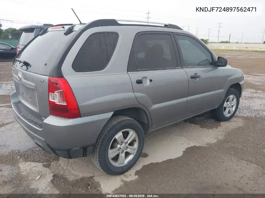 2009 Kia Sportage Lx VIN: KNDJF724897562471 Lot: 42637052