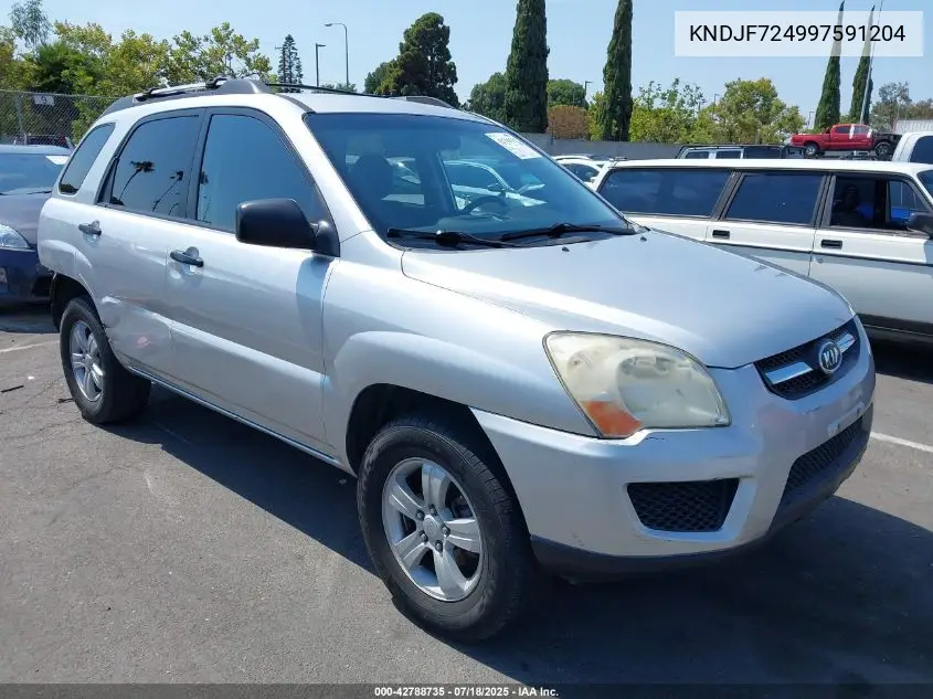 2009 Kia Sportage Lx VIN: KNDJF724997591204 Lot: 42788735