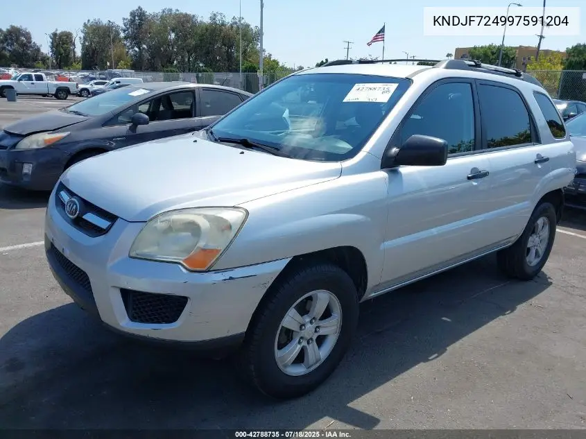 2009 Kia Sportage Lx VIN: KNDJF724997591204 Lot: 42788735