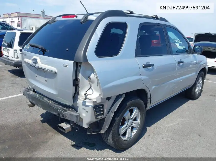 2009 Kia Sportage Lx VIN: KNDJF724997591204 Lot: 42788735