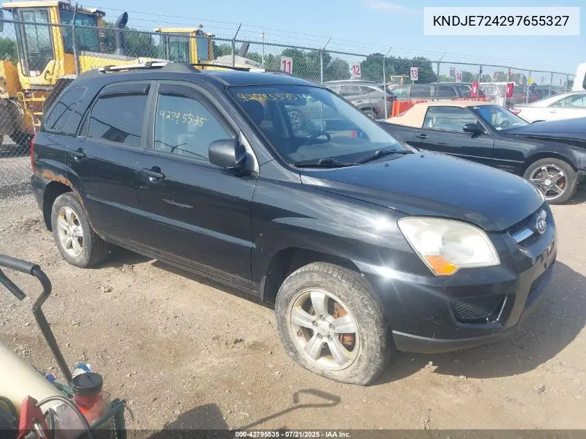 2009 Kia Sportage Lx VIN: KNDJE724297655327 Lot: 42795535