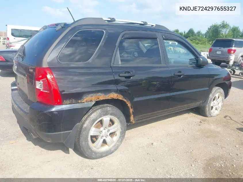 2009 Kia Sportage Lx VIN: KNDJE724297655327 Lot: 42795535