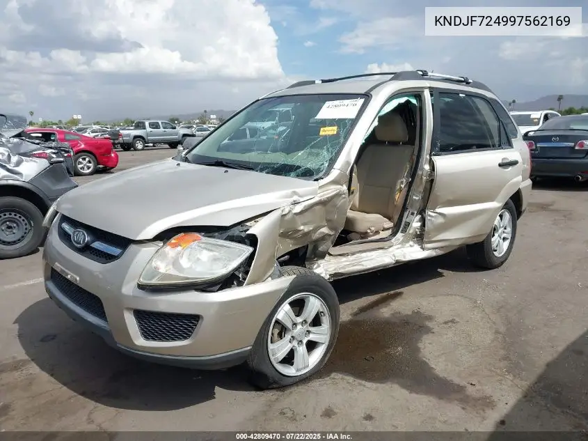 2009 Kia Sportage Lx VIN: KNDJF724997562169 Lot: 42809470