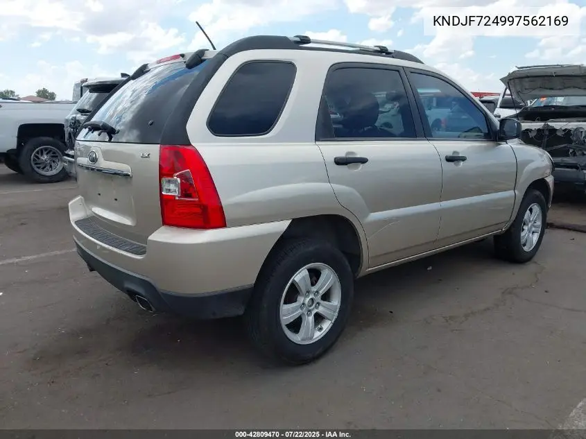 2009 Kia Sportage Lx VIN: KNDJF724997562169 Lot: 42809470