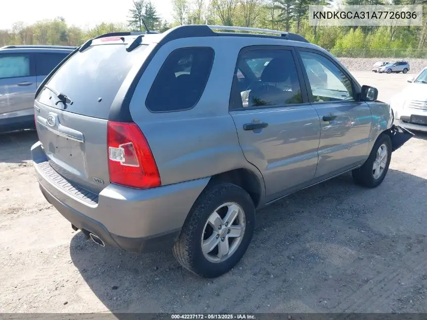 2010 Kia Sportage Lx V6 VIN: KNDKGCA31A7726036 Lot: 42237172
