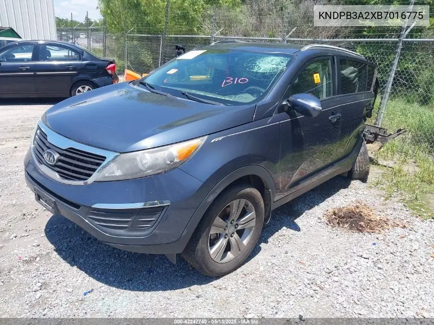 2011 Kia Sportage Lx VIN: KNDPB3A2XB7016775 Lot: 42247740