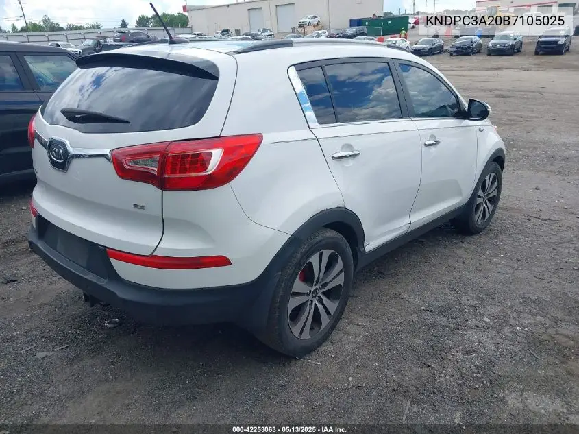 2011 Kia Sportage Ex VIN: KNDPC3A20B7105025 Lot: 42253063