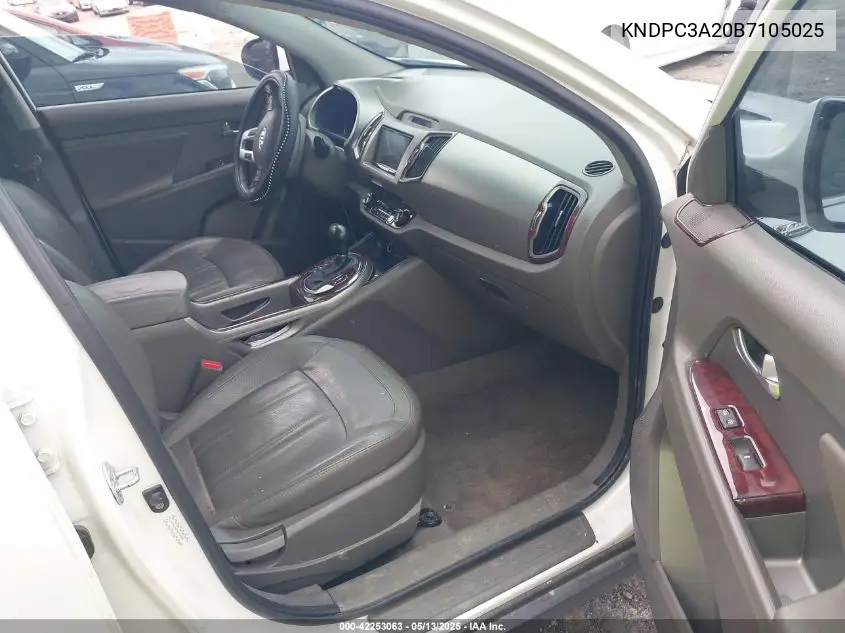 2011 Kia Sportage Ex VIN: KNDPC3A20B7105025 Lot: 42253063
