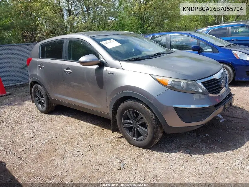 2011 Kia Sportage Lx VIN: KNDPBCA26B7055704 Lot: 42258111