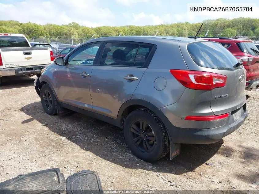 2011 Kia Sportage Lx VIN: KNDPBCA26B7055704 Lot: 42258111