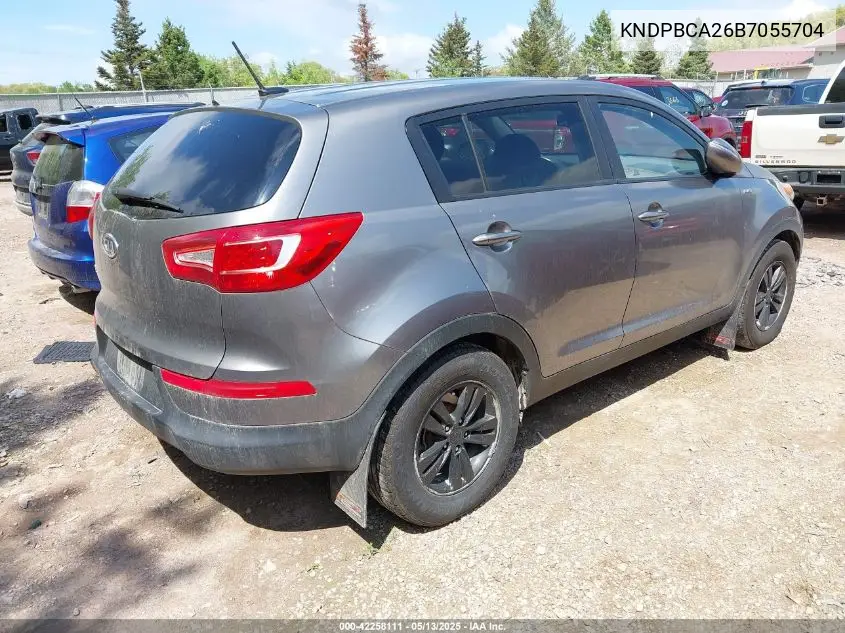 2011 Kia Sportage Lx VIN: KNDPBCA26B7055704 Lot: 42258111