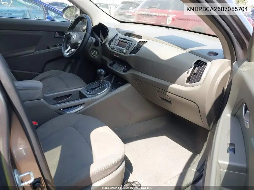 2011 Kia Sportage Lx VIN: KNDPBCA26B7055704 Lot: 42258111