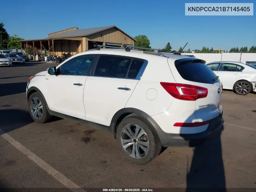 2011 Kia Sportage Ex/Sx VIN: KNDPCCA21B7145405 Lot: 42624126