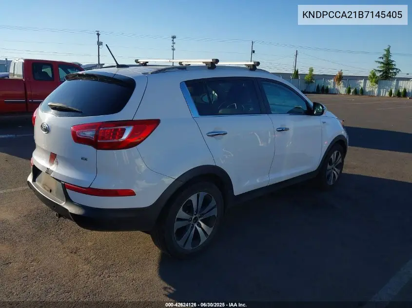2011 Kia Sportage Ex/Sx VIN: KNDPCCA21B7145405 Lot: 42624126