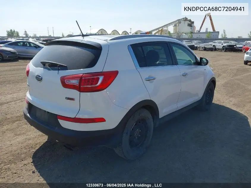 2012 Kia Sportage Sx VIN: KNDPCCA68C7204941 Lot: 12330673