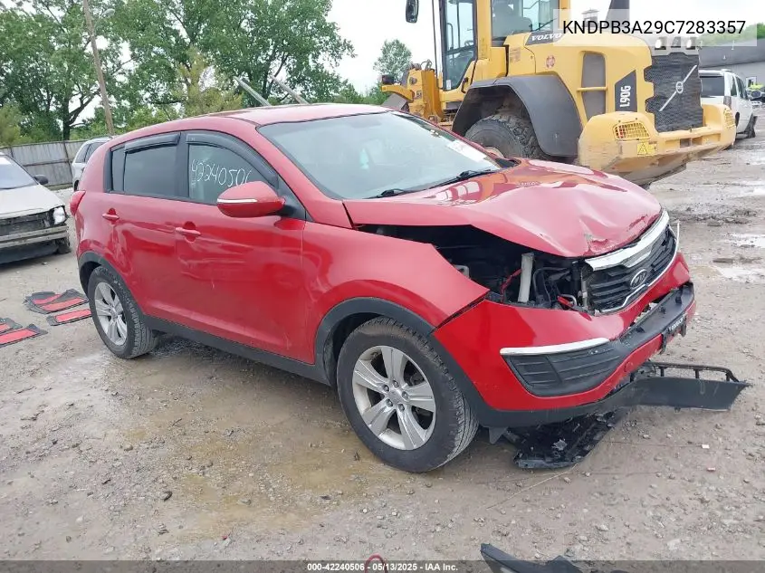 2012 Kia Sportage Lx VIN: KNDPB3A29C7283357 Lot: 42240506