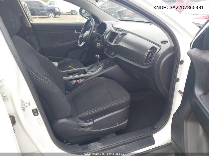 2013 Kia Sportage Ex VIN: KNDPC3A22D7365381 Lot: 42255582