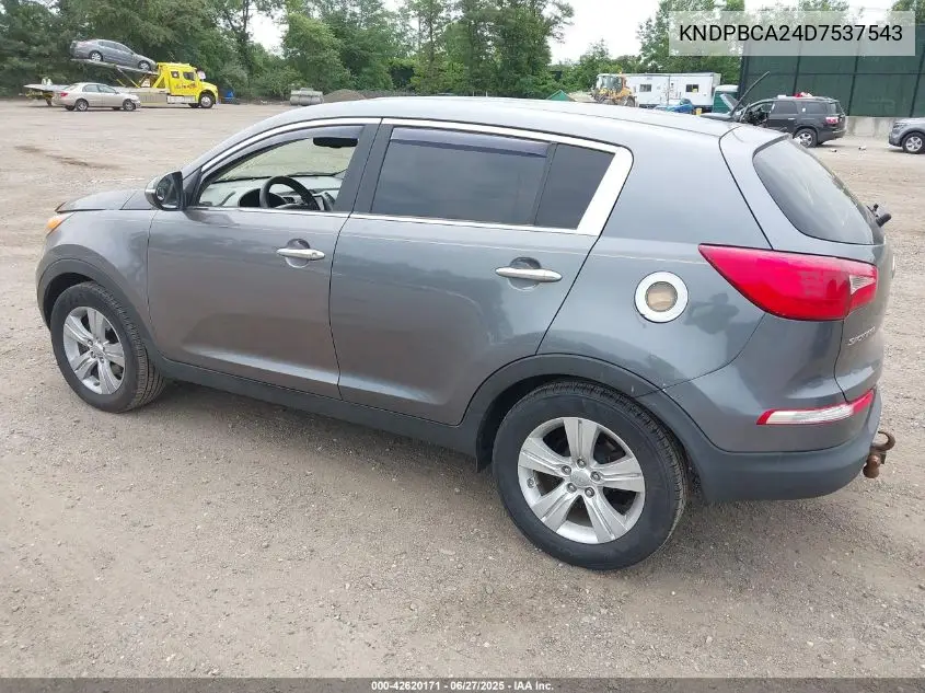 2013 Kia Sportage Lx VIN: KNDPBCA24D7537543 Lot: 42620171