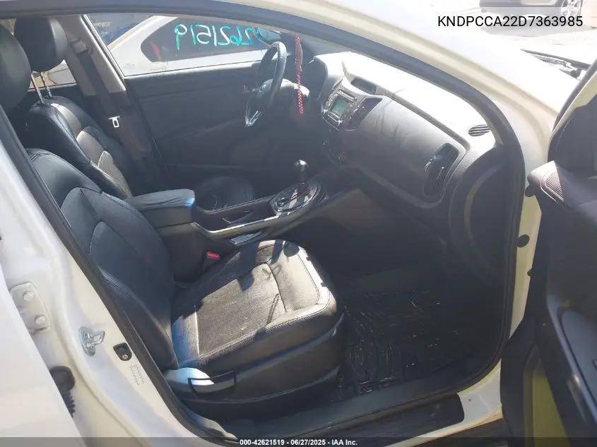 2013 Kia Sportage Ex VIN: KNDPCCA22D7363985 Lot: 42621519