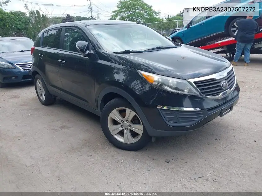 2013 Kia Sportage Lx VIN: KNDPB3A23D7507272 Lot: 42643642