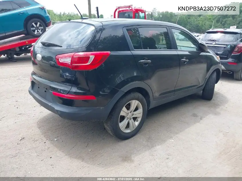 2013 Kia Sportage Lx VIN: KNDPB3A23D7507272 Lot: 42643642