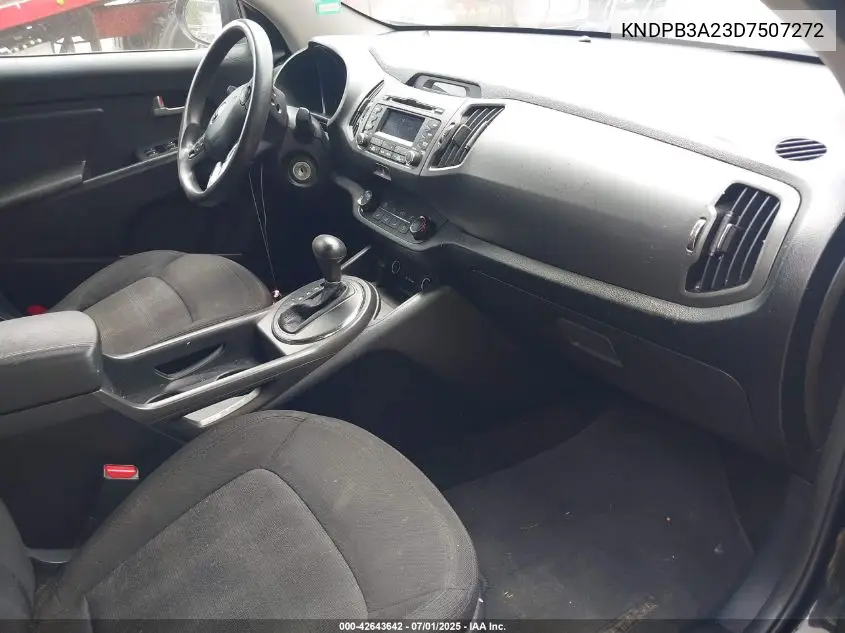 2013 Kia Sportage Lx VIN: KNDPB3A23D7507272 Lot: 42643642