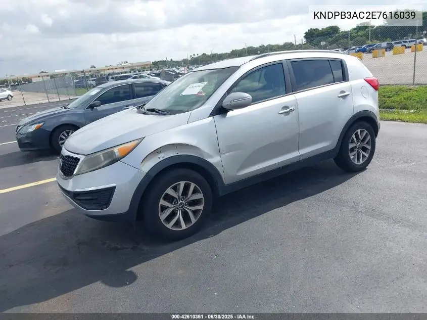 2014 Kia Sportage Lx VIN: KNDPB3AC2E7616039 Lot: 42610361