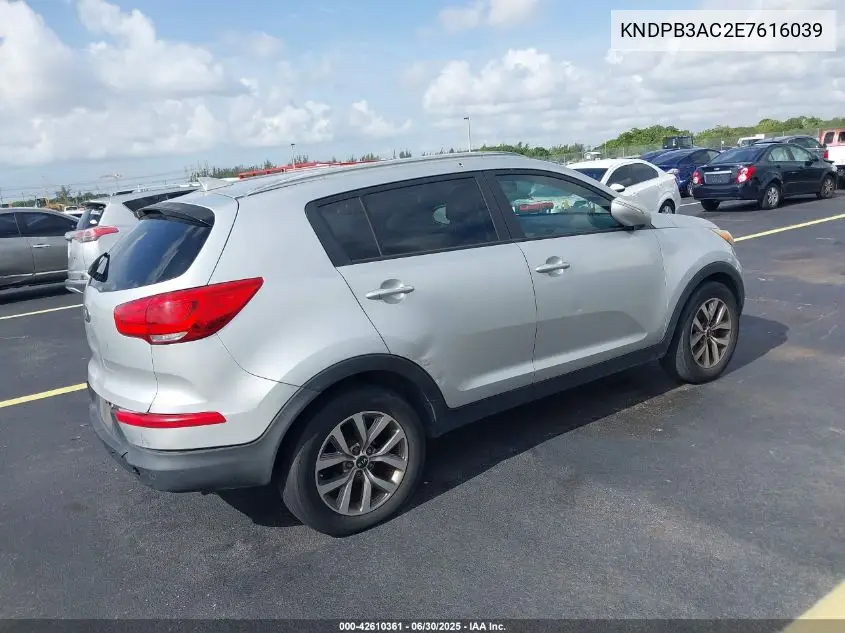 2014 Kia Sportage Lx VIN: KNDPB3AC2E7616039 Lot: 42610361