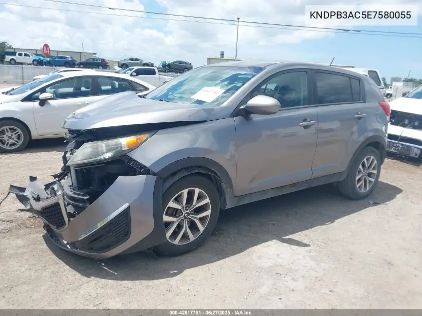 2014 Kia Sportage Lx VIN: KNDPB3AC5E7580055 Lot: 42617701