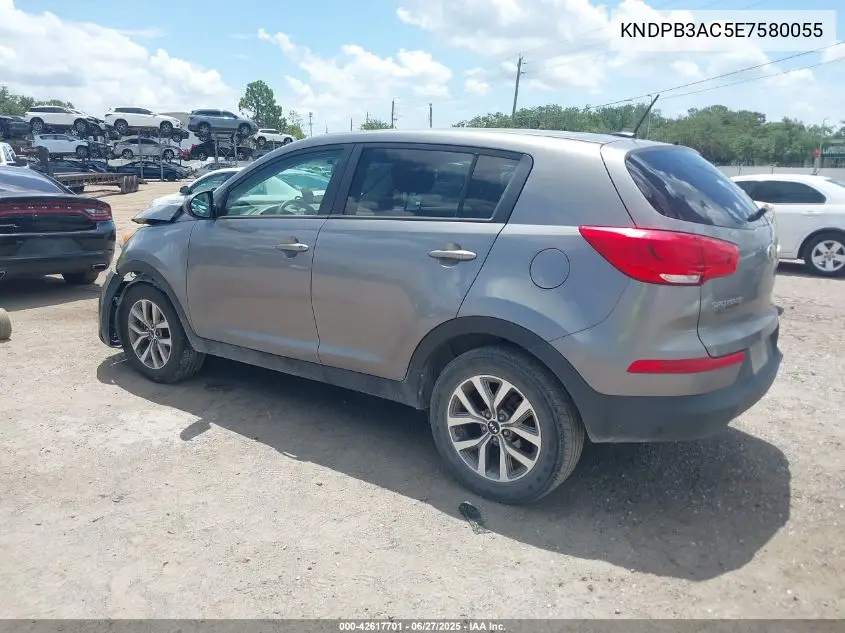 2014 Kia Sportage Lx VIN: KNDPB3AC5E7580055 Lot: 42617701