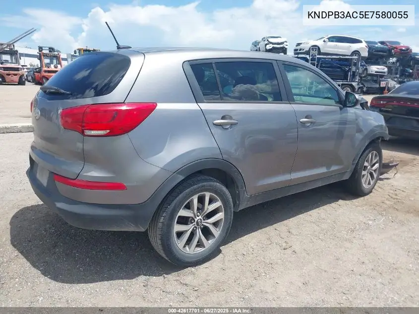 2014 Kia Sportage Lx VIN: KNDPB3AC5E7580055 Lot: 42617701