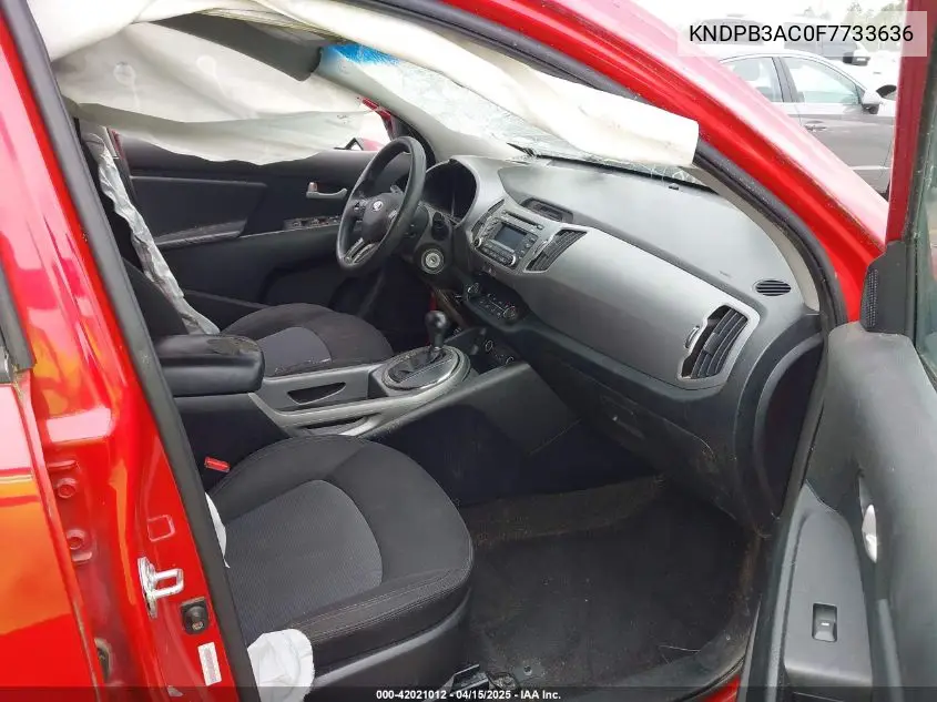 2015 Kia Sportage Lx VIN: KNDPB3AC0F7733636 Lot: 42021012