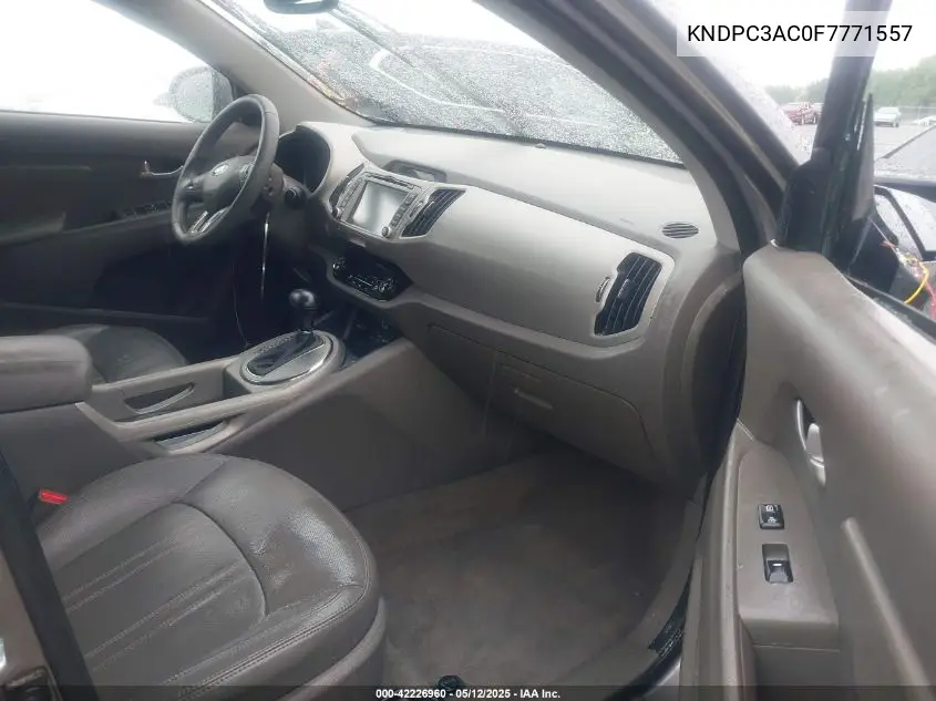 2015 Kia Sportage Ex VIN: KNDPC3AC0F7771557 Lot: 42226960