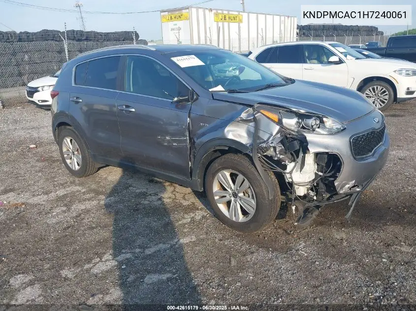 2017 Kia Sportage Lx VIN: KNDPMCAC1H7240061 Lot: 42615179