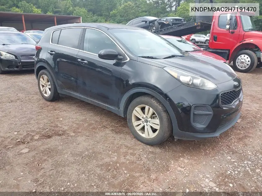 2017 Kia Sportage Lx VIN: KNDPM3AC2H7191470 Lot: 42632075