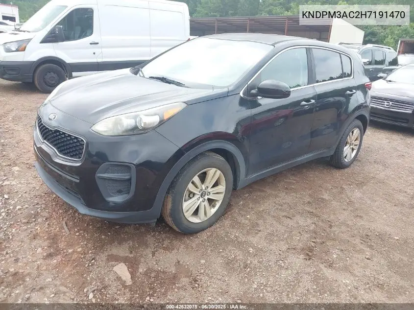 2017 Kia Sportage Lx VIN: KNDPM3AC2H7191470 Lot: 42632075