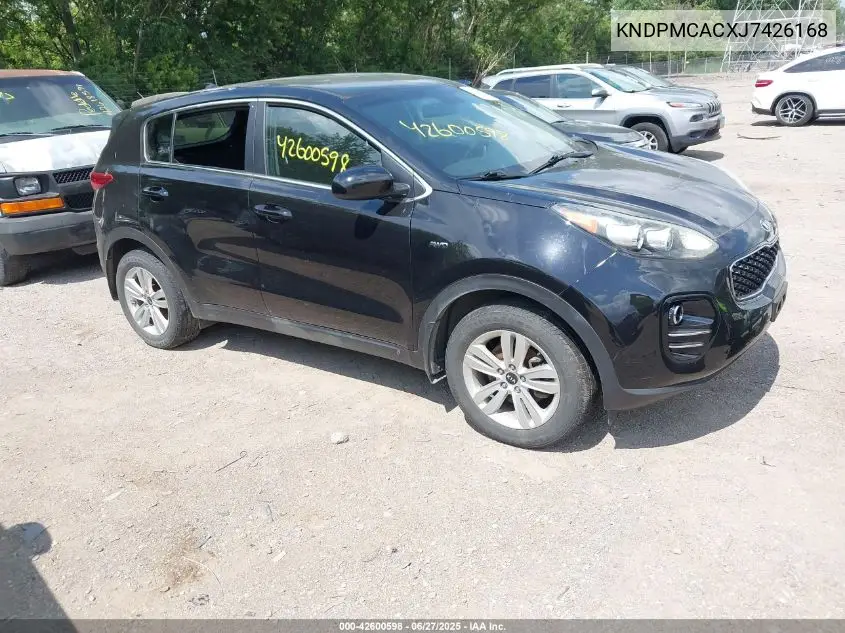2018 Kia Sportage Lx VIN: KNDPMCACXJ7426168 Lot: 42600598
