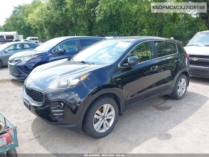 2018 Kia Sportage Lx VIN: KNDPMCACXJ7426168 Lot: 42600598