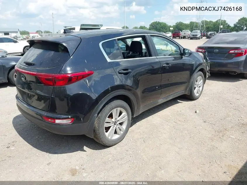 2018 Kia Sportage Lx VIN: KNDPMCACXJ7426168 Lot: 42600598
