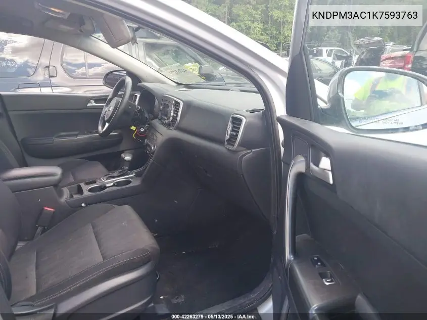 2019 Kia Sportage Lx VIN: KNDPM3AC1K7593763 Lot: 42263279